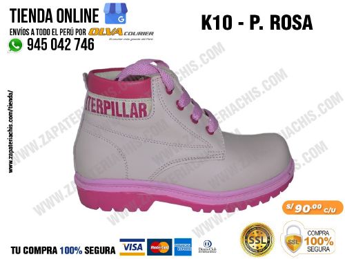 k10 p rosa calzado en cuero para nina semiortopedico