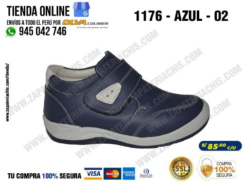 1176 azul 02 zapatos modelos semiortopedicos en cuero peruano