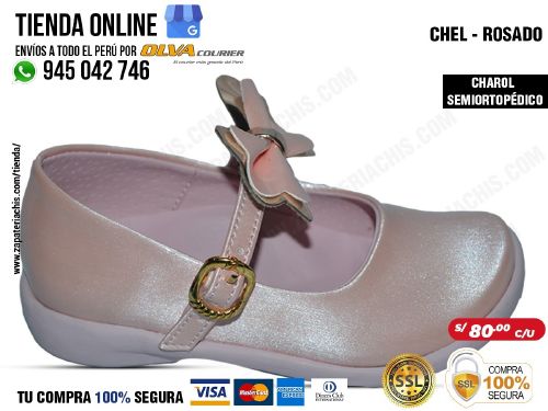 chel rosado flores zapatos semiortopedicos en charol para nina con arco anatomico y formador