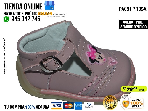 pa081 prosa zapatos en cuero peruano modelos pibe semiortopedico para tu bebe nina en peru