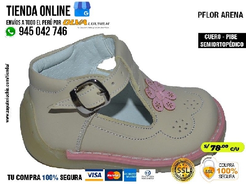 pflor arena zapatos modelos pibe con arco ortopedico en cuero peruano para bebe nina especial primeros pasos