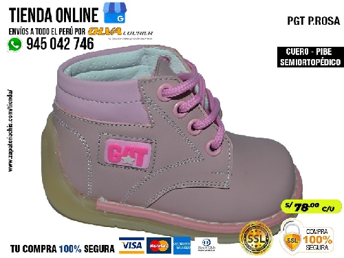 pgt prosa zapatos modelos pibe con arco ortopedico en cuero peruano para bebe nina especial primeros pasos