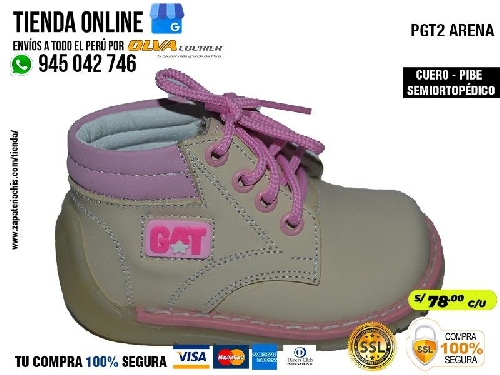 pgt2 arena zapatos modelos pibe con arco ortopedico en cuero peruano para bebe nina especial primeros pasos