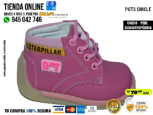pgt3 chicle zapatos en cuero peruano modelos pibe semiortopedico para tu bebe nina en peru