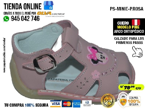 ps minie prosa sandalias en cuero peruano modelos pibe semi ortopedico para tu bebe nina primeros pasos