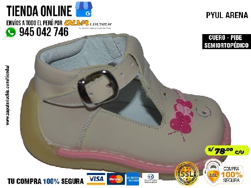 pyul arena zapatos modelos pibe con arco ortopedico en cuero peruano para bebe nina especial primeros pasos
