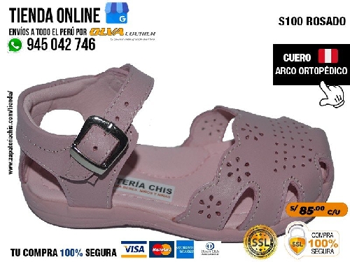 s100 rosado sandalias con arco formador para evitar el pie plano modelo ortopedico para nina