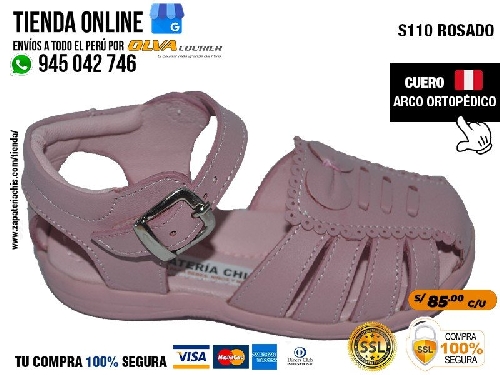 s110 rosado sandalias con arco formador para evitar el pie plano modelo ortopedico para nina