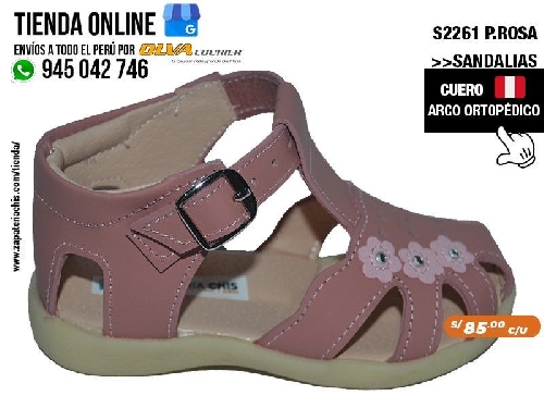 s2261 palo rosa sandalias con arco formador para evitar el pie plano modelo ortopedico para nina