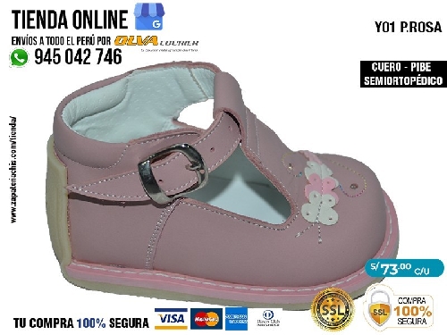 y01 prosa zapatos modelos pibe con arco ortopedico en cuero peruano para bebe nina especial primeros pasos