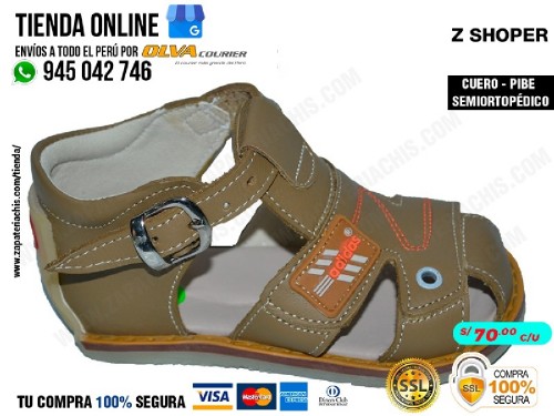 z shoper zapatos modelos pibe semiortopedico en cuero peruano para tu bebe nino