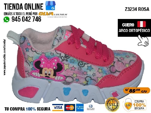 z3234 rosa zapatillas semiortopedicas en malla y calcio para bebe nina con arco anatomico y formador