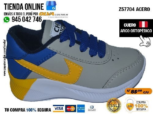 z57704 acero zapatillas semiortopedicas en malla y calcio para bebe nino con arco anatomico y formador