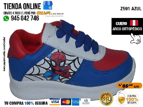 z591 azul zapatillas semiortopedicas en malla y calcio para bebe nino con arco anatomico y formador