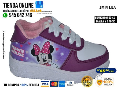 zmin lila zapatillas semiortopedicas en malla y calcio para bebe nina con arco anatomico y formador