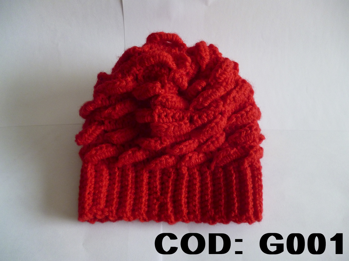 g001 gorrito rojo lana en lana bebe antialergicos