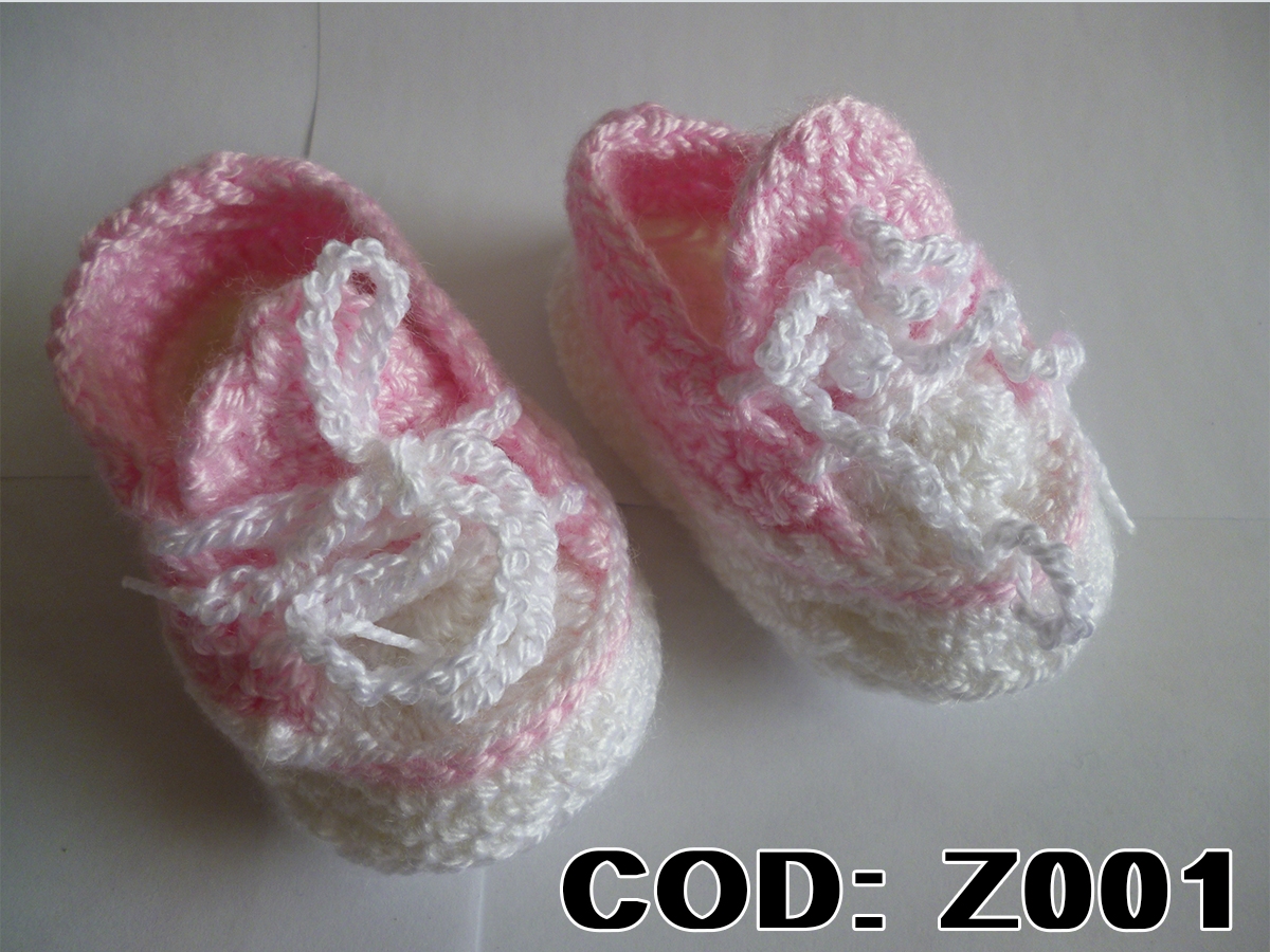z001 zapatillas rosado con blanco en hilo